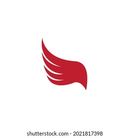 Wing illustration logo vector design