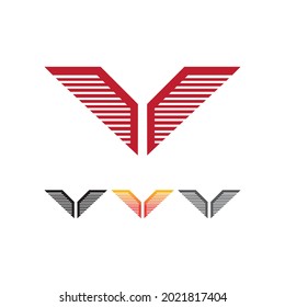 Wing illustration logo vector design