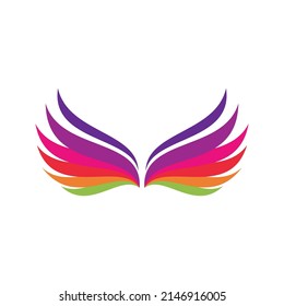 Wing illustration logo vector design