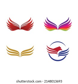 Wing illustration logo vector design
