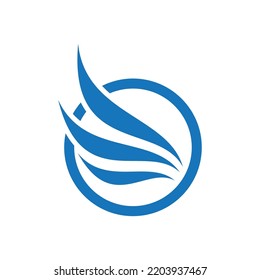Wing illustration logo vector design