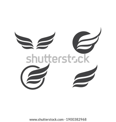 Wing illustration logo vector design