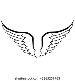 wing image logo for a product or business