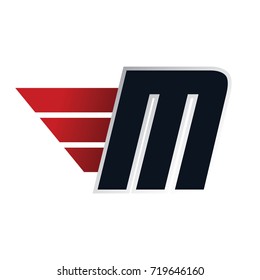 wing initial letter logo template - logotype