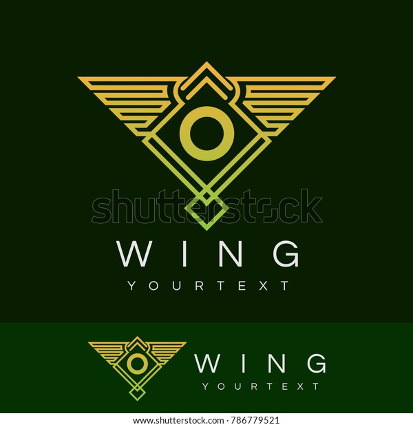 wing initial Letter O Logo
design