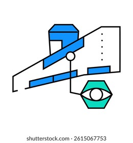 wing inspection aircraft line icon vector. wing inspection aircraft sign. isolated symbol illustration