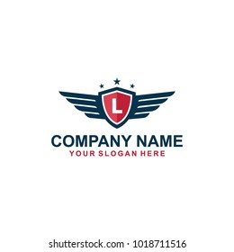 wing  L logo design