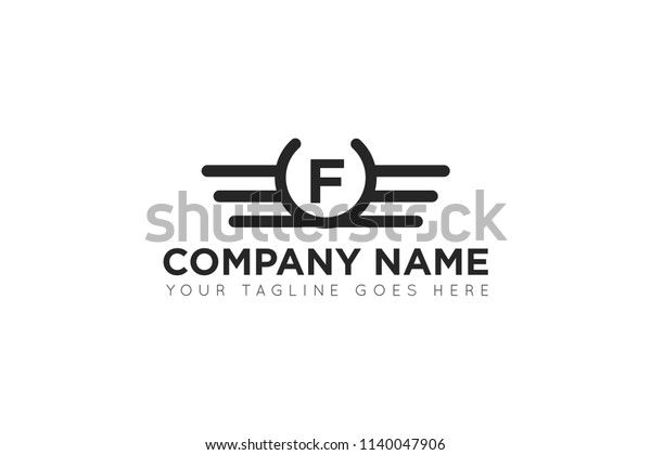 wing letter f logo, icon,\
symbol