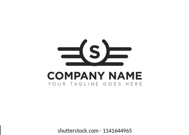 wing letter s logo, icon, symbol
