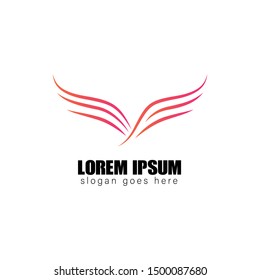 wing line logo design, icon design template elements
