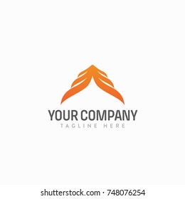Wing logo abstract, winged logo company, wing minimalist icon