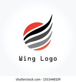 wing logo concept vector illustration
