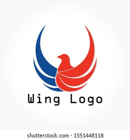 wing logo concept vector illustration