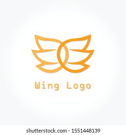 wing logo concept vector illustration