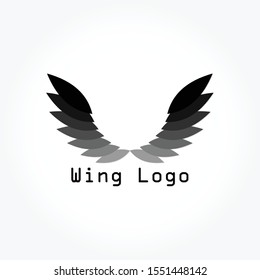 wing logo concept vector illustration