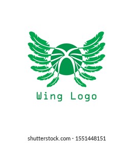 wing logo concept vector illustration