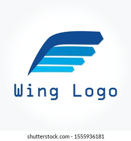 wing logo concept vector illustration