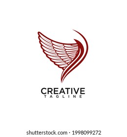 Wing logo creative design vector