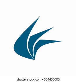 Wing Logo Design Stock Vector (Royalty Free) 554453005 | Shutterstock