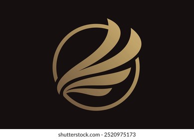 Plantilla de diseño de logotipo de ala con idea creativa