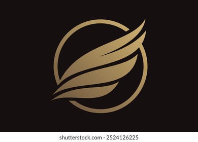 Modelo de design de logotipo Wing com ideia criativa