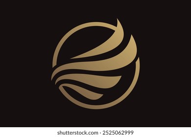 Wing logo design template with creative idea