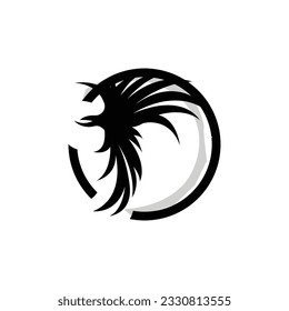 Wing Logo Design, Vector Eagle Falcon Wings, Beauty Flying Bird, Illustration Symbol