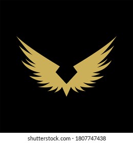 Flügel-Logo-Design-Vektorsymbol