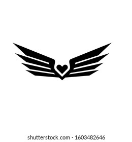 wing logo design vector template sign icon
