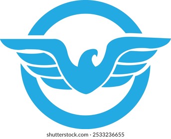 Wing logo design. Winner O logo vectors. Birds O logo design. Eagle Birds O logo vectors. O vectors icon royalty