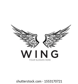 wing logo designs simple modern