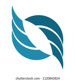 wing logo. flight icon. fly symbol. vector eps 08.