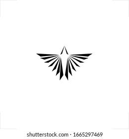 wing logo fly up symbol