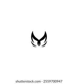 Wing logo icon flat vector design.