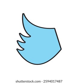 wing logo icon illustration flat