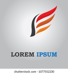 wing logo icon modern design