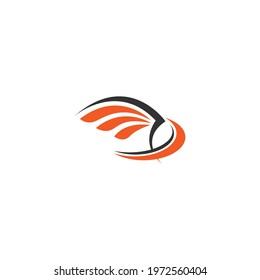 Wing logo icon symbol design template  vector illustration