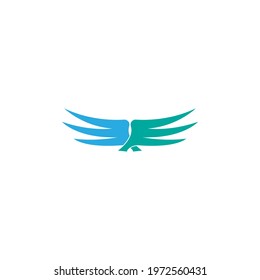 Wing logo icon symbol design template  vector illustration