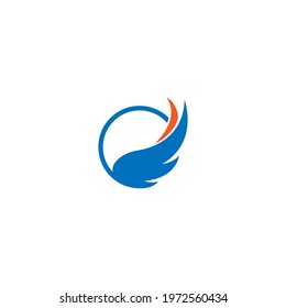 Wing logo icon symbol design template  vector illustration