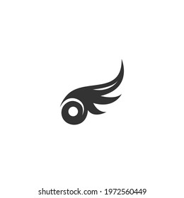 Wing logo icon symbol design template  vector illustration