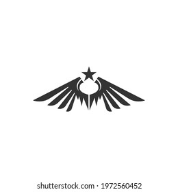 Wing logo icon symbol design template  vector illustration