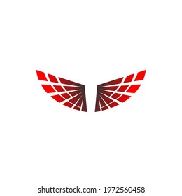 Wing logo icon symbol design template  vector illustration