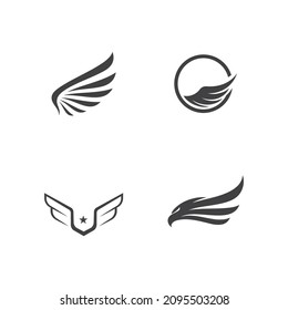Wing  logo icon vector illustration