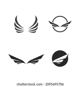 Wing  logo icon vector illustration