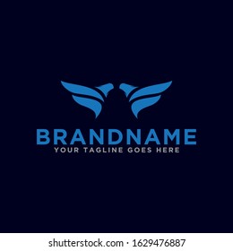 Wing logo icon vector. Wing simple logo icon.