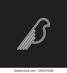 Wing logo icon vector template.