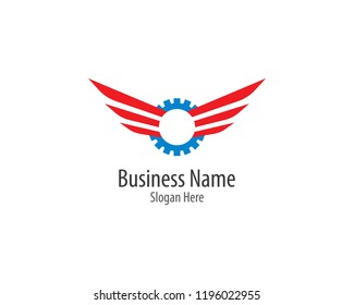 Wing logo illustration