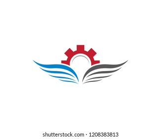 Wing logo illustration