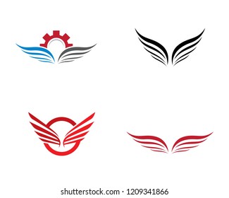 Wing logo illustration