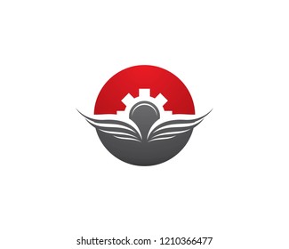 Wing logo illustration